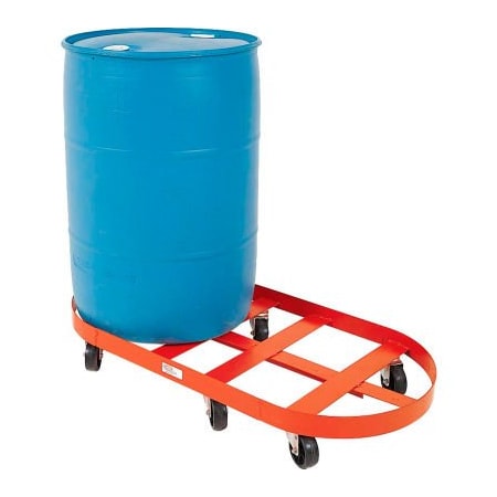 Modern Equipment Meco Double Drum Dolly for 55 Gal. Drums 4in Polyolefin 1800 Lb. - 872P
